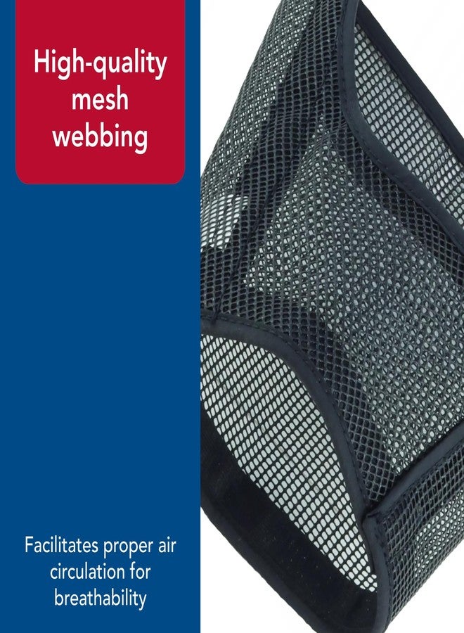 Coastal Pet Best Fit Adjustable Mesh Dog Muzzle - Soft Muzzle for Grooming Dogs with Open Front Design - Gentle, Durable Mesh for Temporary Muzzling - Black, 7" - Image 5